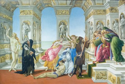 De laster van Apelles door Sandro Botticelli