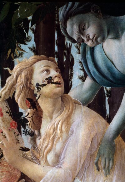 De lente (detail) door Sandro Botticelli