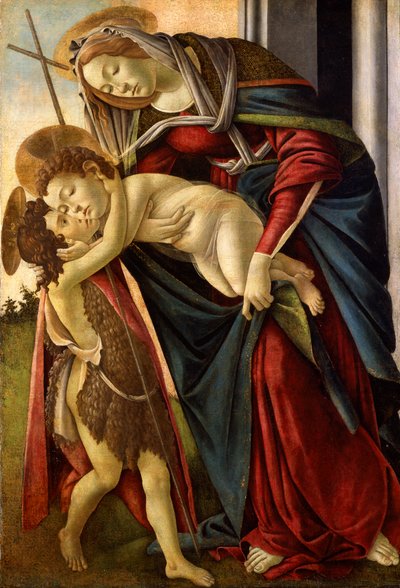 De Madonna en Kind met de jonge Sint Jan ca. 1490 door Lancelot Volders