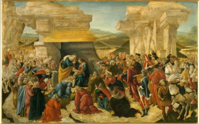 Aanbidding der Koningen door Sandro Botticelli