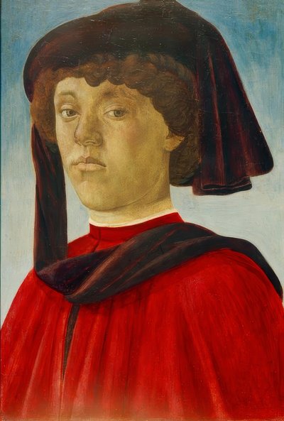 Portret van een jongeling door Sandro Botticelli