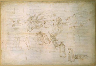 Dantes droom over sirenen door Sandro Botticelli
