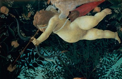 Detail van Cupido, uit de Primavera (detail) door Sandro Botticelli