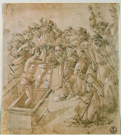 De opwekking van de zoon van Theophilus door Sandro Botticelli