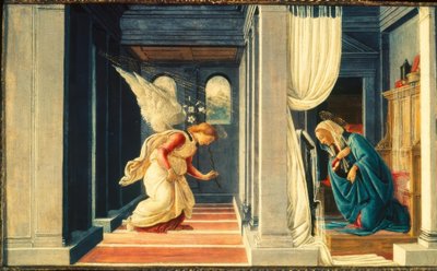 De aankondiging aan Maria door Sandro Botticelli