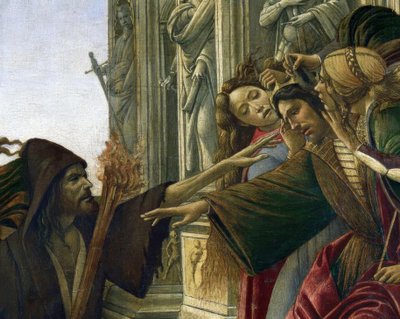 De laster van Apelles door Sandro Botticelli