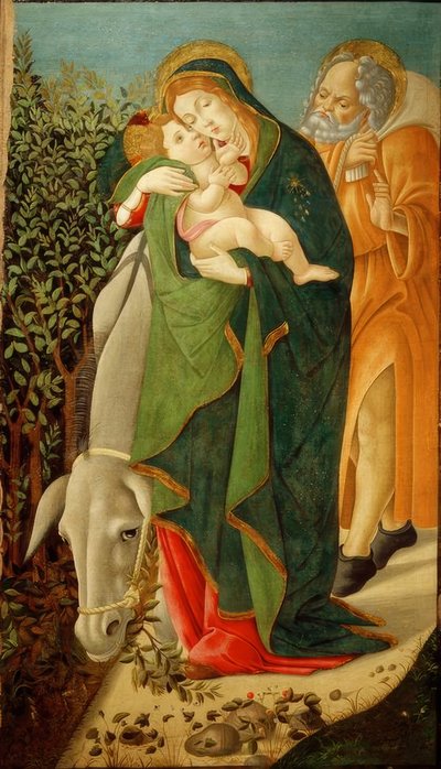 Vlucht naar Egypte door Sandro Botticelli