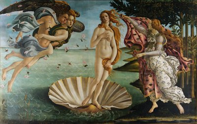 Italiaans: Geboorte van Venus De geboorte van Venus door Sandro Botticelli