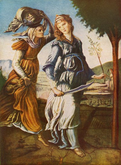 Judith en haar dienaar met het hoofd van Holofernes door Sandro Botticelli