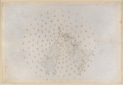 La Divina Commedia, Paradiso VI. Tweede planetaire sfeer (hemel van Mercurius): Justinianus vertelt Dante de geschiedenis van het keizerrijk en doet verslag van de zielen van de rechtvaardigen in Mercurius door Sandro Botticelli