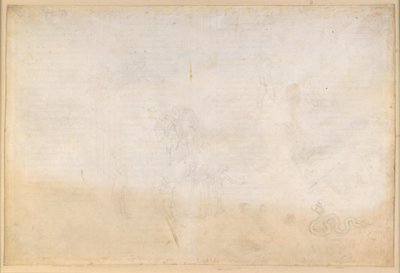 La Divina Commedia, Purgatorio VIII. Voorpurgatorium, Middenzone: Vallei van de nalatige vorsten; Verleiding door de slang; Gesprek met Nino Visconti en Currado Malaspina door Sandro Botticelli