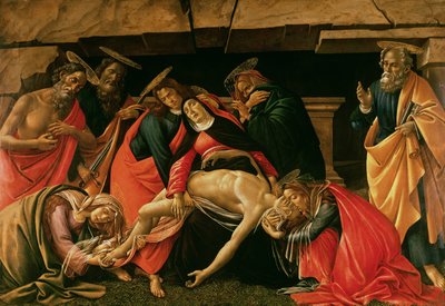 Rouw over de dode Christus door Sandro Botticelli