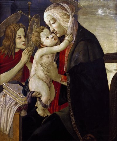 Madonna en Kind met de Jonge Sint Jan, ca. 1485-1490 door Sandro Botticelli