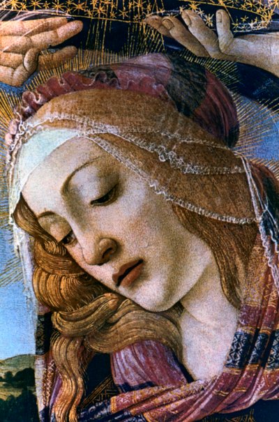 Madonna van de Magnificat (detail), 1482 door Sandro Botticelli