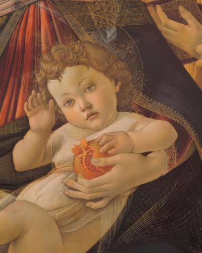 Maria met het Kind en zes Engelen door Sandro Botticelli