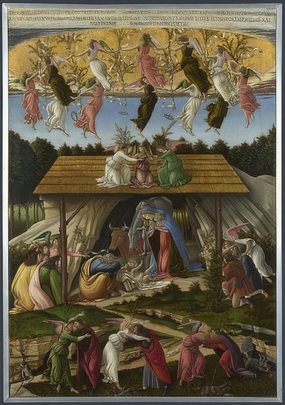 Mystieke geboorte van Christus. 1500 door Sandro Botticelli