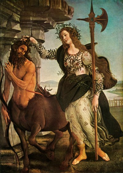 Pallas en de Centaur door Sandro Botticelli