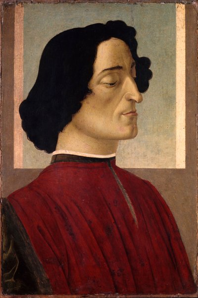 Portret van Giuliano de Medici 1453-1478, ca. 1475 door Sandro Botticelli