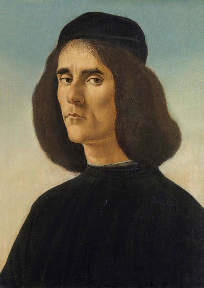 Portret van Michael Tarchaniota Marullus, ca. 1500 door Sandro Botticelli