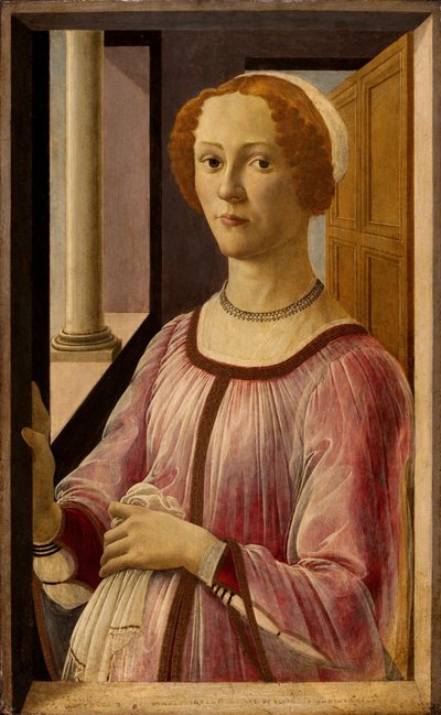 Portret van Smeralda Bandinelli, ca 1475 door Sandro Botticelli
