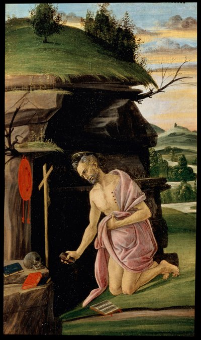 Sint Hiëronymus, tussen 1498 en 1505 door Sandro Botticelli