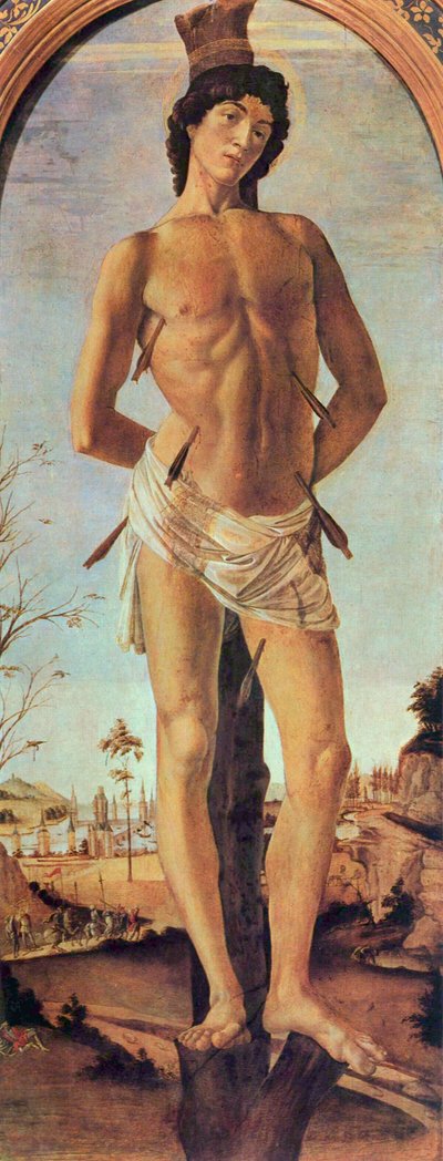 Sint Sebastiaan, 1474 door Sandro Botticelli