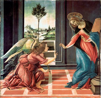 De Annunciatie van Cestello, 1489 door Sandro Botticelli