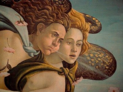 De geboorte van Venus (detail) door Sandro Botticelli