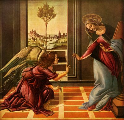 De Cestello Aankondiging, 1489, 1937 door Sandro Botticelli