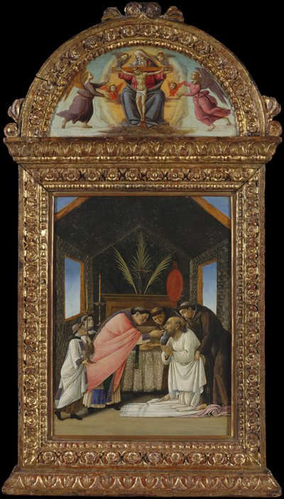 De laatste communie van Sint Hiëronymus, vroege jaren 1490 door Sandro Botticelli