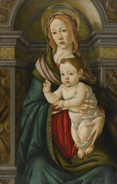 De Madonna met kind door Sandro Botticelli