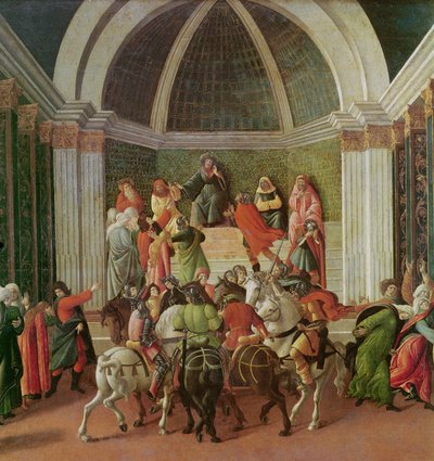 Het verhaal van Virginia (detail) door Sandro Botticelli