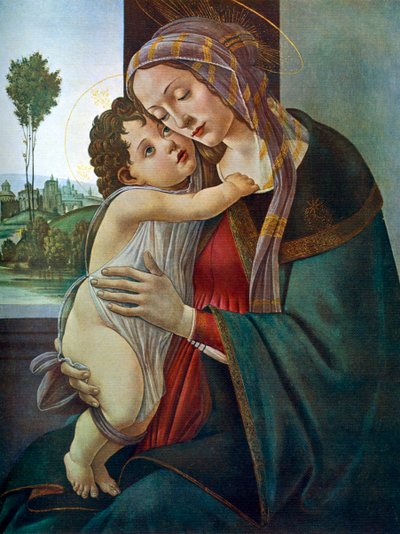 De Maagd en het Kind, c1475-1500, 1912 door Sandro Botticelli