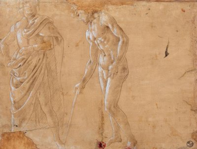 Twee figuurstudies door Sandro Botticelli