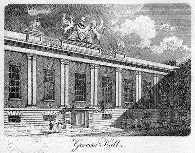 Grocers Hall, City of London, 1811 door Sands