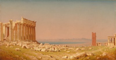 Ruïnes van het Parthenon door Sanford Robinson Gifford