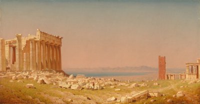 Ruïnes van het Parthenon door Sanford Robinson Gifford