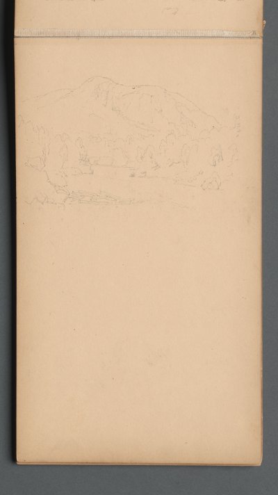 Schetsboek, pagina 08: Carter Mountain door Sanford Robinson Gifford