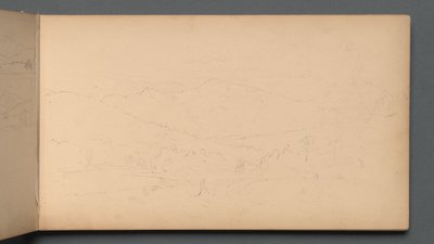 Schetsboek, pagina 10: Carter Mountain, 1859 door Sanford Robinson Gifford