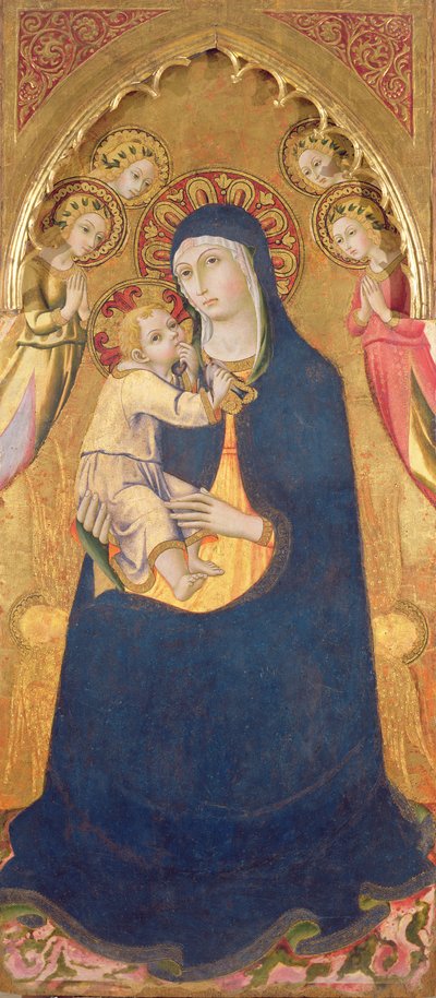 Madonna en kind door Sano di Pietro