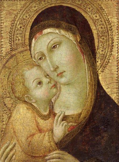 Madonna en Kind door Sano di Pietro