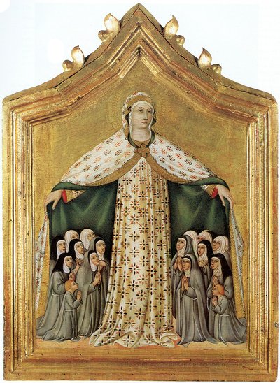 Madonna della Misericordia, 1440s door Sano di Pietro