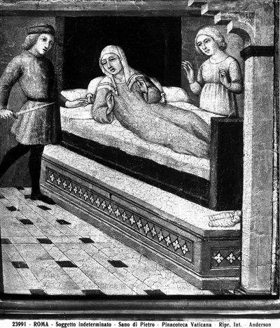 Wonder van de doodgeboren baby, ca. 1450 door Sano di Pietro