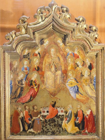Hemelvaart van de Maagd door Sano Di Pietro (1406-1481), (detail) door Sano di also Ansano di Pietro di Mencio Pietro