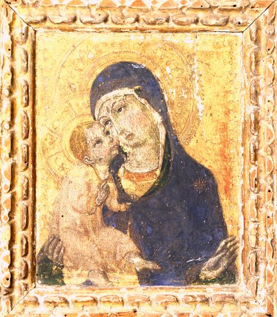 Madonna met Kind door Sano di also Ansano di Pietro di Mencio Pietro