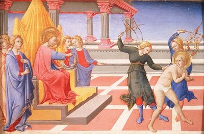 De Geseling van St. Jerome door Sano di also Ansano di Pietro di Mencio Pietro