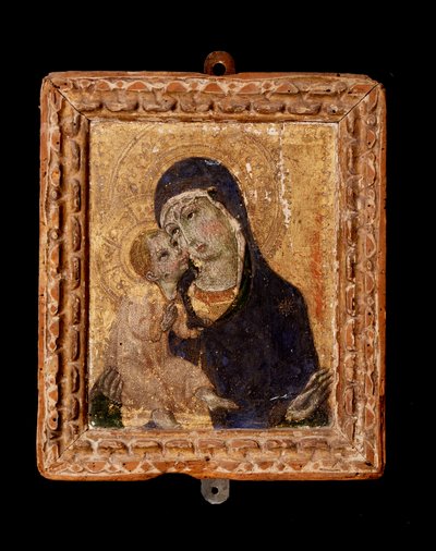 Maagd met kind door Sano di also Ansano di Pietro di Mencio Pietro