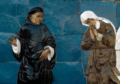 De Zeven Werken van Barmhartigheid, de doden begraven door Santi Buglioni