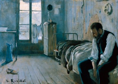Mijn kamer in Parijs door Santiago Rusinol i Prats