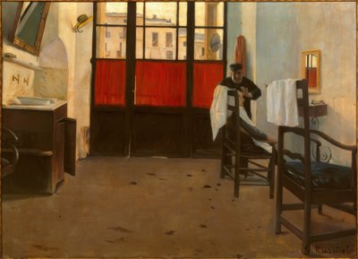 De kapper van Puigcerdà door Santiago Rusiñol